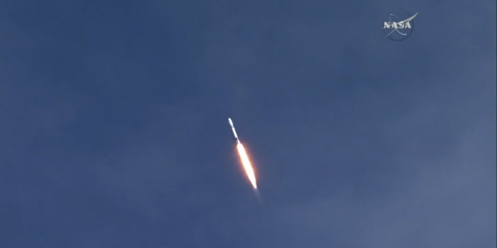 ASIM-opsendelsen 2. april 2018 fra Cape Canaveral i Florida med en SpaceX Falcon 9 raket var succesfuld. (Foto: NASA)