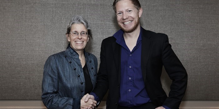 Dennis with Susan Trolier-McKinstry immidiate past president for Material Research Society